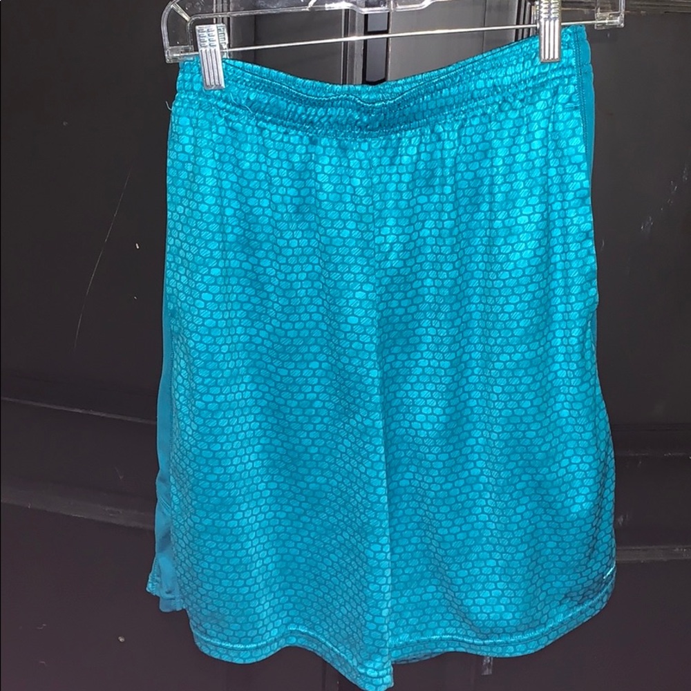 Blue shorts with cool pattern
